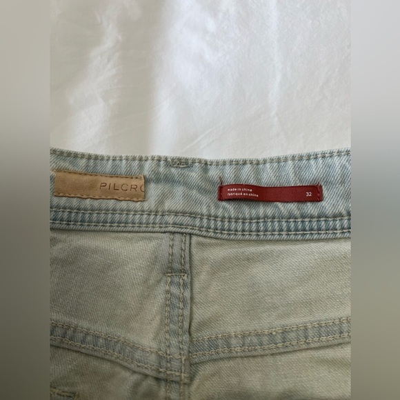 Pilcro | Women’s SZ 32 | Slim Boyfriend Straight Jeans Distressed Destroyed - Picture 2 of 10